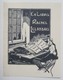 Ex-libris Illustré Français XXème - Rachel LELANDAIS - Souris Lisant "Aime Pour Savoir, Travaille Pour Avoir" - Ex Libris