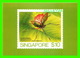 TIMBRES REPRÉSENTATIONS - SINGAPORE, LONGHORNED GRASSHOPPER, SCAMBOPHYLLUM SANGUINOLENTUM - AMERIPEX, 1986 CHICAGO - - Timbres (représentations)