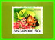 TIMBRES REPRÉSENTATIONS - SINGAPORE, SHIELD BUG, CATACANTHUS NIGRIPES - AMERIPEX, 1986 CHICAGO - - Timbres (représentations)