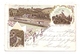 0-9903 PÖHL - RENTZSCHMÜHLE, Lithographie 1899, Bahnhof Rentzschmühle, Ruine Liebau, Partie Aus Dem Steinicht - Pöhl