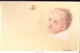 74140- WALLY FIALKOWSKA- BABY AND BUTTERFLY, SIGNED ILLUSTRATION - Fialkowska, Wally
