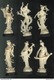 Lot De 6 Figurines Plastique ( 5 Café Maurice + 1 Lutin ) - Divinités Chinoises - Circa 1960 - Sonstige & Ohne Zuordnung