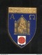 Badge Emaillé Blason De Montpellier - Vierge à L'enfant Stylisée - Dos Lisse - Religion &  Esoterik