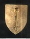 Badge Emaillé Blason De Montpellier - Vierge à L'enfant Stylisée - Dos Lisse - Religion &  Esoterik