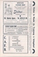 THÉATRE DE L'ILE ST LOUIS (BRUXELLES) SAISON 1966-67 - PROCHAIN SPECTACLE 'MA COUSINE DE VARSOVIE' De LOUIS VERNEUIL - Programmes