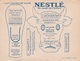 3 Buvards NESTLÉ  Lait Concentré Sucré - 3 Planches Publicitaires à Découpées "La Vache, Le Bébé, La Ménagère" - Dairy