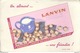 Buvard  Chocolat Lanvin Au Lait Noisettes - Un Aliment Une Friandise - Bon état - Chocolat
