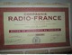 Action De Jouissance Au Porteur - Compagnie Radio-France - Industrie