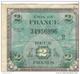 Billet 2 Francs 1944 Drapeau - 1944 Drapeau/France
