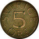Monnaie, Suède, Carl XVI Gustaf, 5 Öre, 1978, TB+, Bronze, KM:849 - Suède