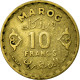 Monnaie, Maroc, Mohammed V, 10 Francs, AH 1371/1952, Paris, TTB - Morocco