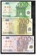 Série De 7 Billets 5 à 500 Euros Factices ( Taiwan ? ) - Taille équivalente Aux Vraies Coupures - Fiktive & Specimen