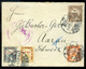 CROATIA ZÁGRÁB 1916. Cenzúrázott Levél Turul-Hadisegély Négyszínű Vegyes Bérmentesítéssel Svájcba - Covers & Documents