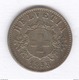 20 Centimes Blason ( 20 Rappen ) Suisse / Switzerland - 1858 B - SUP - Andere & Zonder Classificatie