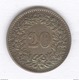20 Centimes Blason ( 20 Rappen ) Suisse / Switzerland - 1858 B - SUP - Autres & Non Classés