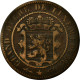 Monnaie, Luxembourg, William III, 10 Centimes, 1854, Utrecht, TB+, Bronze - Luxembourg