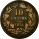 Monnaie, Luxembourg, William III, 10 Centimes, 1854, Utrecht, TB+, Bronze - Lussemburgo