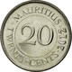 Monnaie, Mauritius, 20 Cents, 2012, TTB, Nickel Plated Steel, KM:53 - Maurice
