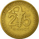 Monnaie, West African States, 25 Francs, 1970, Paris, TB, Aluminum-Bronze, KM:5 - Côte-d'Ivoire