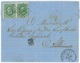 L. Affr. N°30 X2 Lpts 87 COURTRAI/1871 Pour Lille. Tarif Frontalier - 1869-1883 Léopold II