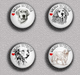 LOVE DOG Golden Retriever BADGE BUTTON PIN SET 1 (1inch/25mm Diameter) 35 DIFF - Animales