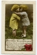 BIRTHDAY REMEMBRANCE : PRETTY CHILDREN KISSING (EMBOSSED) / ADDRESS - ERITH, PEMBROKE ROAD (RHODES) - Birthday