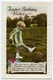 FONDEST BIRTHDAY WISHES : BOY PLAYING FOOTBALL (EMBOSSED) / ADDRESS - LANCASTER, DUNDEE STREET (HUGHES) - Birthday