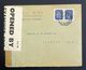 Portugal 1943 Censored Airmail Cover Opened By Examnier 2218, Lisbon To Cardiff UK. - Lettres & Documents