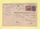 Belgique - Carte Recepisse - Recu Cheques Postaux - Timbre De Quittance Au Dos - 1921 - Obourg - Cartas & Documentos