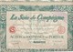 Action  100 Francs 1923 / La Soie De Compiègne (60 Oise) / Siège Social à Paris - Autres & Non Classés