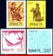 Ref. BR-1362-65 BRAZIL 1974 FOLKLORE, FOLK CULTURE, HANDICRAFT,, CERAMIC, HORSE,MUSIC,MI# 1454-57,MNH 4V Sc# 1362-1365 - Neufs