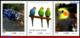 Ref. BR-V2018-09-5 BRAZIL 2018 - ANIMALS, FAUNA, PETS, UPAEP, AMERICA, SERIES, BIRDS, CHICKEN, SET MNH,3V - Parrots