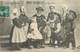 CPA BONS SOUHAITS AU TAD COZ - Bretagne - Costumes - Enfants - Gui - Houx - Collection Villard Quimper 4149 - Anno Nuovo