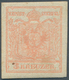 Österreich: 1850/54: 3 Kreuzer Stumpfrosa, Maschinenpapier Type III C, Ungebracht. Laut Dr. Ferchenb - Autres & Non Classés