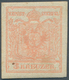 Österreich: 1850/54: 3 Kreuzer Stumpfrosa, Maschinenpapier Type III C, Ungebracht. Laut Dr. Ferchenb - Sonstige & Ohne Zuordnung