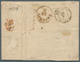 Österreich: 1850, TOKAYER DURCHSTICH: 6 Kreuzer Braun In Type III Mit Vierseitig Tadellos Erhaltenem - Autres & Non Classés