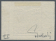 Österreich: 1850, 6 Kreuzer Rosabraun, Handpapier Type I B, Linkes Randstück (8,5 Mm), Rechts Mit Gr - Other & Unclassified