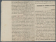 Österreich: 1858, (1,05 Kreuzer/Soldi) Blau Zeitungsmarke, Type I, Voll- Bis überrandig, Mit Handsch - Sonstige & Ohne Zuordnung