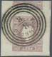 Österreich: 1859, (1,05 Kreuzer/Soldi) Dunkellila Zeitungsmarke, Type II, Linkes Randstück (6,5 Mm), - Sonstige & Ohne Zuordnung