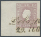 Österreich: 1859, (1,05 Kreuzer) Lila Zeitungsmarke, Type II, Marke Auf Stark Gemaschtem Papier, Lin - Andere & Zonder Classificatie