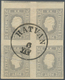 Österreich: 1859, (1,05 Kreuzer) Grau Zeitungsmarke, Type II, Viererblock, Farbintensiv Und Prägefri - Autres & Non Classés