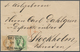 Österreich: 1867, 15 Kr. Braun Und 3 Kr. Grün Franz Joseph Mit Ra3 "SOPRON OEDENBURG 11.8.69" Auf Fa - Sonstige & Ohne Zuordnung