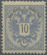 Österreich: 1883, Freimarken Doppeladler, 2 Kr. Bis 10 Kr., Vier Werte In Linienzähnung 12½, Postfri - Other & Unclassified