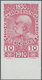 Österreich: 1910, Jubiläumsausgabe, 5 H. Grün Und 10 H. Rosakarmin, Je Ungezähnt Vom Unterrand, Auf - Sonstige & Ohne Zuordnung