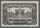Delcampe - Österreich: 1919/1921, Freimarken "Parlamentsgebäude", Alle Acht Werte In Linienzähnung 11½, Postfri - Other & Unclassified