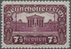 Österreich: 1919/1921, Freimarken "Parlamentsgebäude", 7½ Kr. Schwärzlichrotlila In Linienmischzähnu - Other & Unclassified