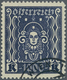 Österreich: 1922, Freimarken "Frauenkopf", 1000 Kr. Schwarzblauviolett, Gez. 11½, Sauber Gestempelt, - Other & Unclassified