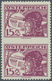 Österreich: 1926, Flugpost, 15 Gr. Rötlichlila, Senkrechtes Paar Mit Abart "mittig Ungezähnt", Postf - Autres & Non Classés