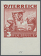 Delcampe - Österreich: 1934, Freimarken "Trachten", 3 Sch. "Ländliche Arbeit", Sechs Ungezähnte Buchdruck-Probe - Sonstige & Ohne Zuordnung