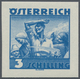 Österreich: 1934, Freimarken "Trachten", 3 Sch. "Ländliche Arbeit", Sechs Ungezähnte Offsetdruck-Pro - Sonstige & Ohne Zuordnung
